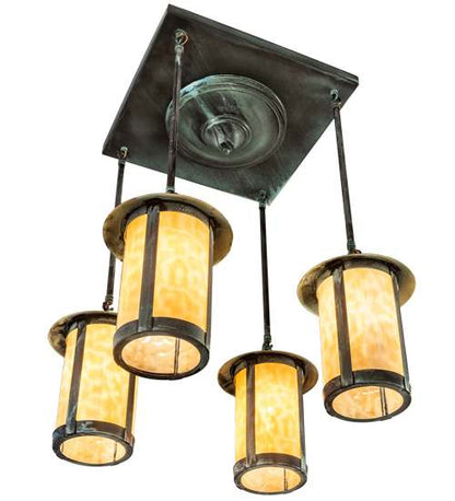 Fulton Prime 4 Light 27" Wide Semi-Flush Ceiling Fixture