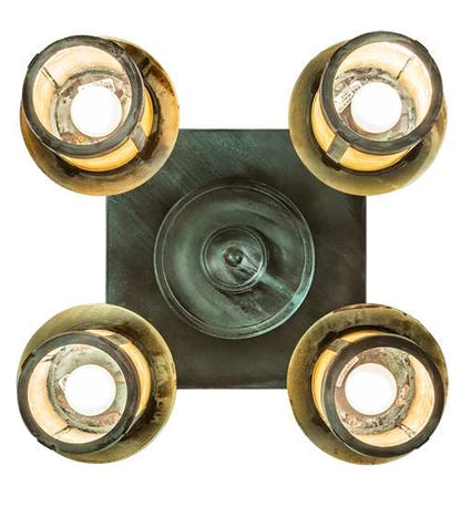 Fulton Prime 4 Light 27" Wide Semi-Flush Ceiling Fixture