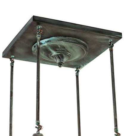 Fulton Prime 4 Light 27" Wide Semi-Flush Ceiling Fixture