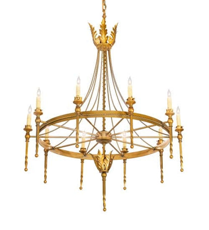 Amaury 10 Light 36" Wide Taper Candle Style Chandelier