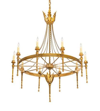 Amaury 10 Light 36" Wide Taper Candle Style Chandelier