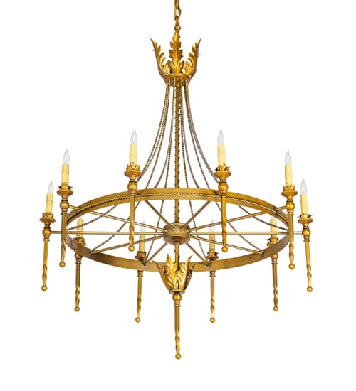 Amaury 10 Light 36" Wide Taper Candle Style Chandelier