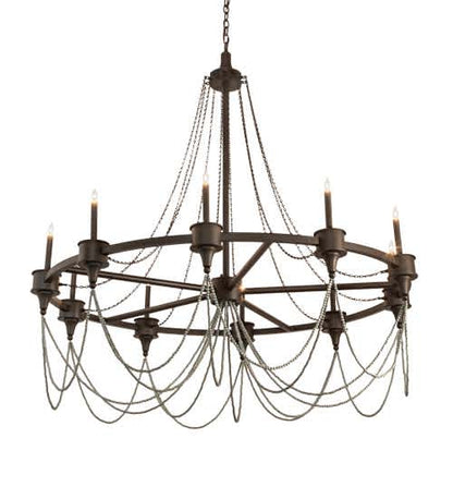 Marcie 10 Light 60" Wide Taper Candle Style Chandelier