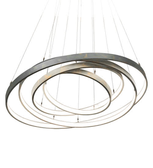 4 Light 48" Wide Suspension Multi Light Pendant
