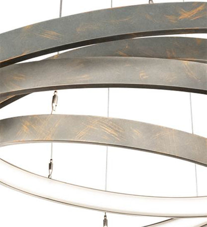 4 Light 48" Wide Suspension Multi Light Pendant