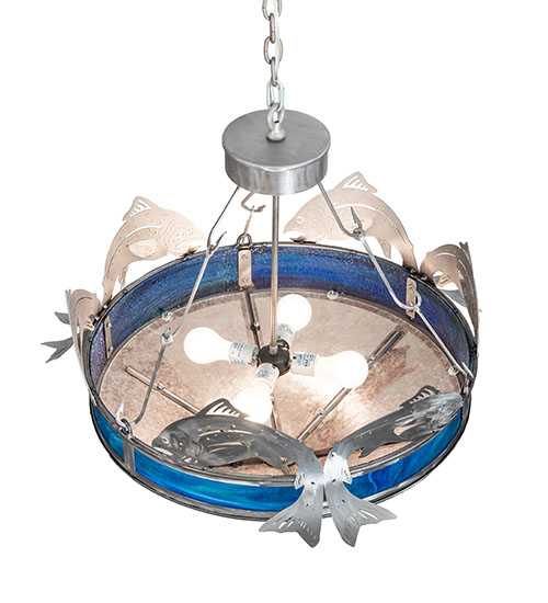 4 Light 27" Wide Abstract Pendant