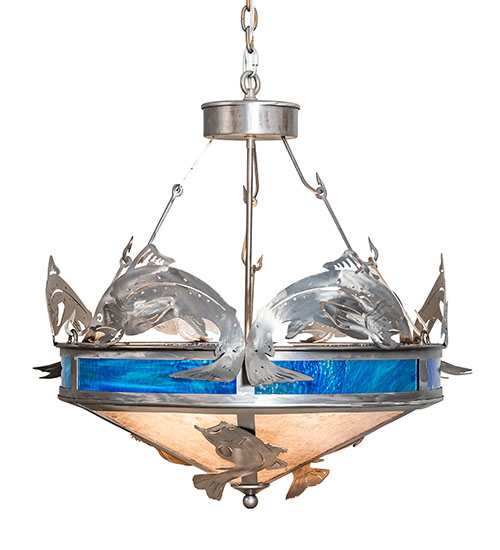 4 Light 27" Wide Abstract Pendant