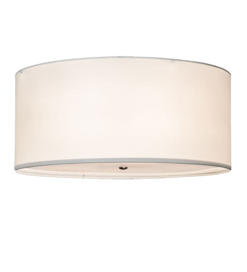 Cilindro 6 Light 36" Wide Semi-Flush Drum Ceiling Fixture - Nickel Finish