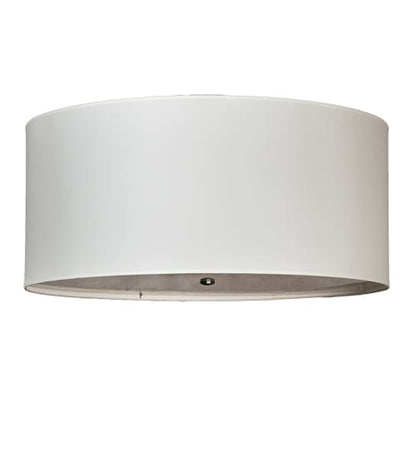 Cilindro 6 Light 36" Wide Semi-Flush Drum Ceiling Fixture - Nickel Finish