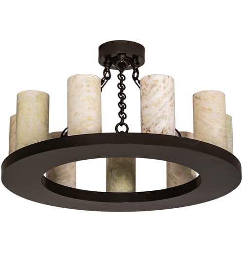 Loxley 9 Light 30" Wide Semi-Flush Ceiling Fixture