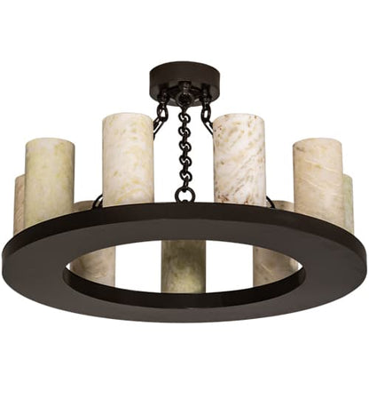 Loxley 9 Light 30" Wide Semi-Flush Ceiling Fixture
