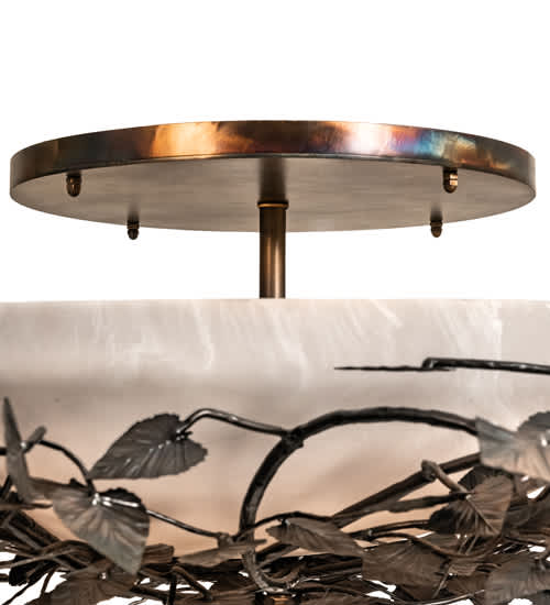 Espe 8 Light 55" Wide Semi-Flush Bowl Ceiling Fixture