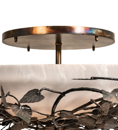 Espe 8 Light 55" Wide Semi-Flush Bowl Ceiling Fixture