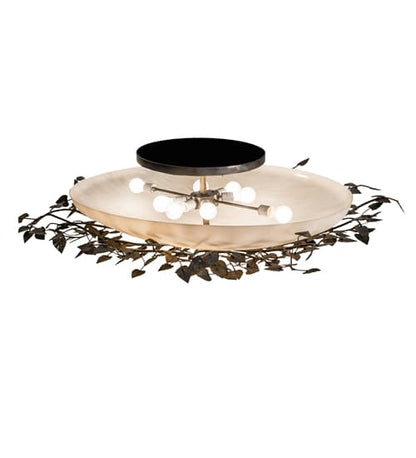 Espe 8 Light 55" Wide Semi-Flush Bowl Ceiling Fixture