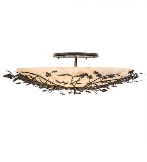 Espe 8 Light 55" Wide Semi-Flush Bowl Ceiling Fixture