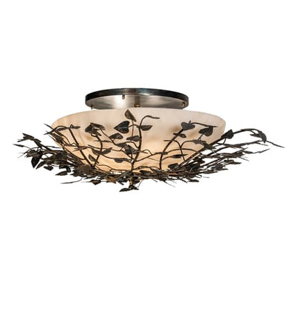 Espe 8 Light 55" Wide Semi-Flush Bowl Ceiling Fixture
