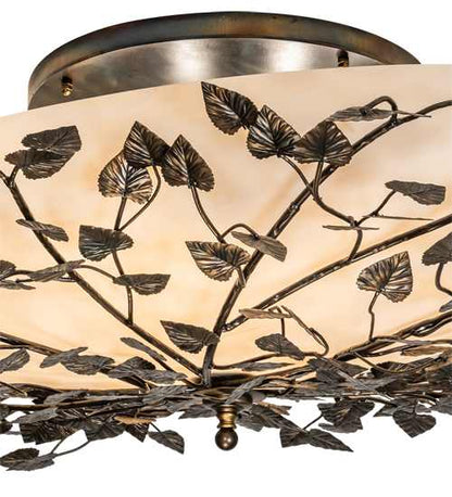 Espe 8 Light 55" Wide Semi-Flush Bowl Ceiling Fixture