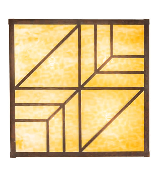 Santa Fe 4 Light 39" Wide Flush Mount Square Ceiling Fixture