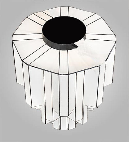 Paramount 24" Wide Flush Mount Waterfall Ceiling Fixture - Antique Iron Gate Finish - GU24 Bulb Base