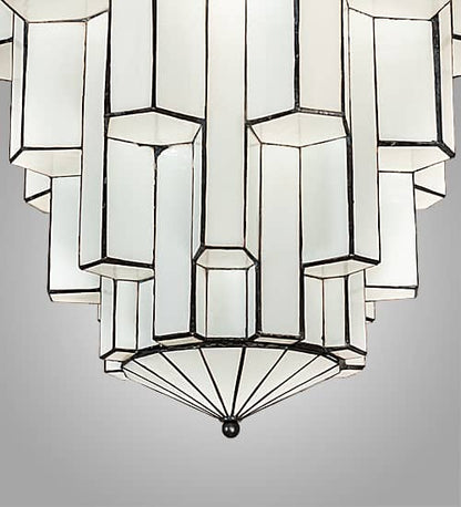 Paramount 24" Wide Flush Mount Waterfall Ceiling Fixture - Antique Iron Gate Finish - GU24 Bulb Base