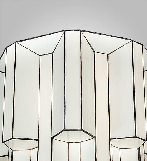 Paramount 24" Wide Flush Mount Waterfall Ceiling Fixture - Antique Iron Gate Finish - GU24 Bulb Base