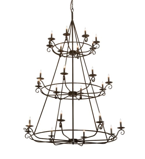 Estrella 24 Light 60" Wide Taper Candle Style Chandelier