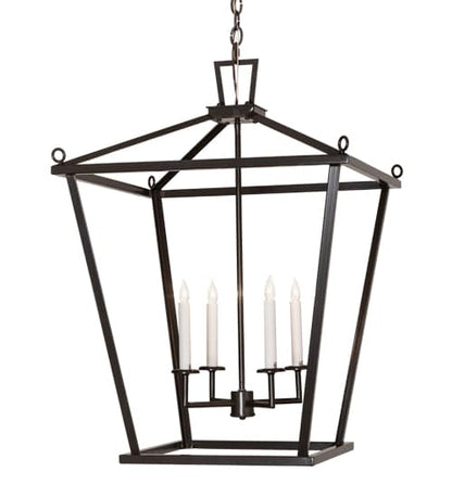 4 Light 34" Wide Taper Candle Pendant