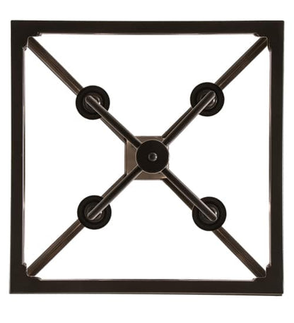 4 Light 34" Wide Taper Candle Pendant