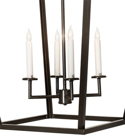 4 Light 34" Wide Taper Candle Pendant