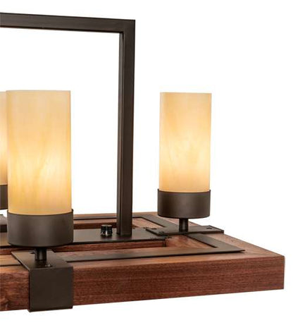 8 Light 48" Wide Pillar Candle Linear Pendant