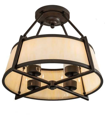 Cilindro Lucy 4 Light 24" Wide Semi-Flush Ceiling Fixture
