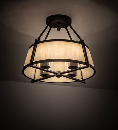 Cilindro Lucy 4 Light 24" Wide Semi-Flush Ceiling Fixture