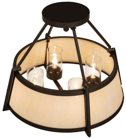 Cilindro Lucy 4 Light 24" Wide Semi-Flush Ceiling Fixture