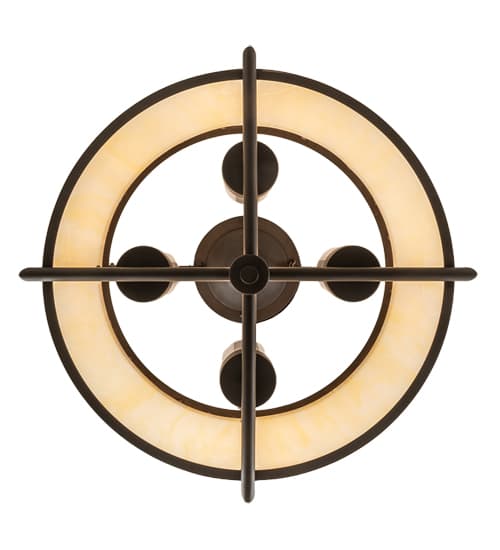 Cilindro Lucy 4 Light 24" Wide Semi-Flush Ceiling Fixture