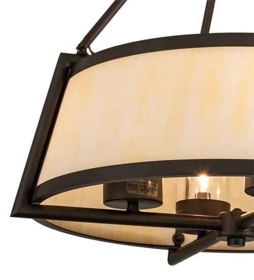 Cilindro Lucy 4 Light 24" Wide Semi-Flush Ceiling Fixture