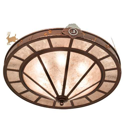 Wildlife 6 Light 32" Wide Semi-Flush Ceiling Fixture