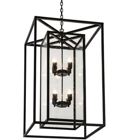 8 Light 35" Wide Taper Candle Pendant