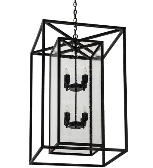 8 Light 35" Wide Taper Candle Pendant