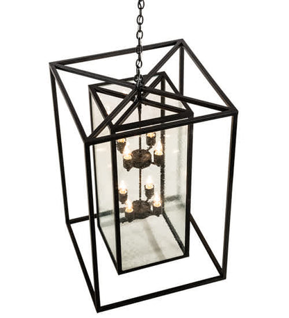 8 Light 35" Wide Taper Candle Pendant