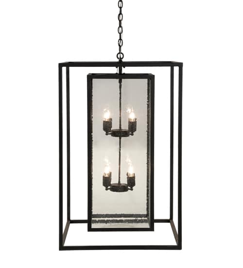 8 Light 35" Wide Taper Candle Pendant