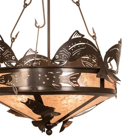 4 Light 24" Wide Abstract Pendant
