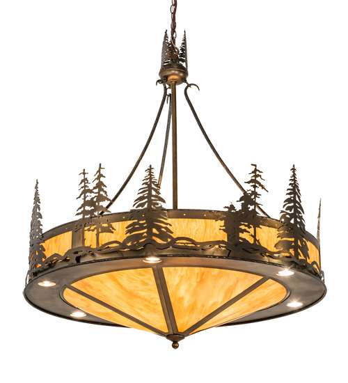 6 Light 41" Wide Abstract Pendant