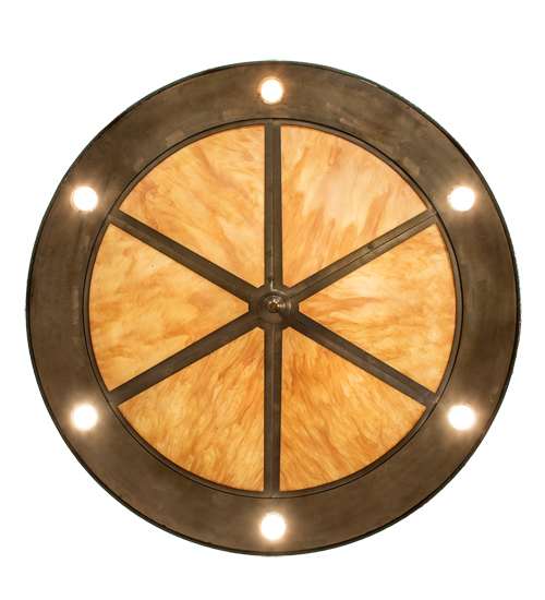 6 Light 41" Wide Abstract Pendant