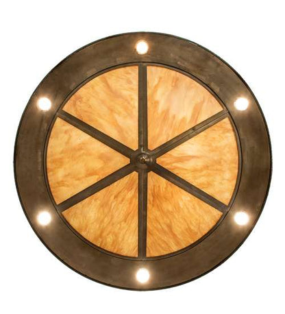 6 Light 41" Wide Abstract Pendant