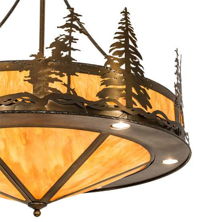 6 Light 41" Wide Abstract Pendant
