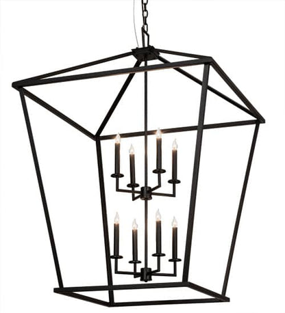 8 Light 51" Wide Taper Candle Pendant
