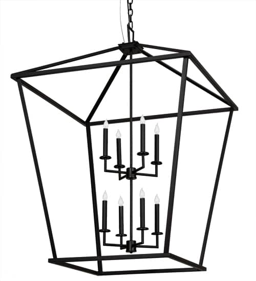 8 Light 51" Wide Taper Candle Pendant