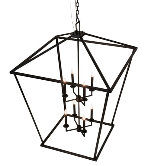 8 Light 51" Wide Taper Candle Pendant