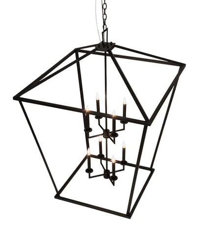 8 Light 51" Wide Taper Candle Pendant