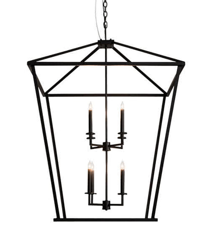 8 Light 51" Wide Taper Candle Pendant